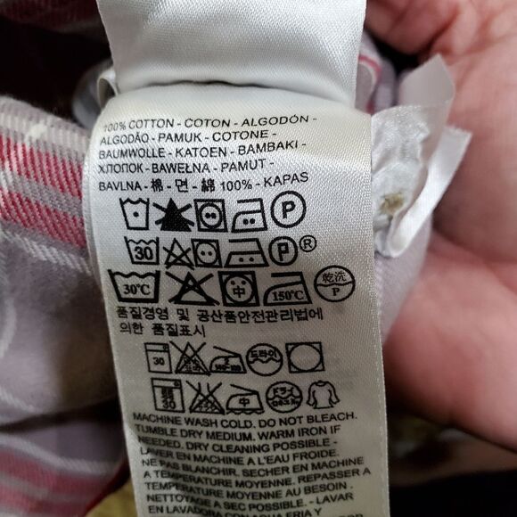 Levis button up mens size med standard fit plaid casual long sleeve button down - Picture 6 of 7